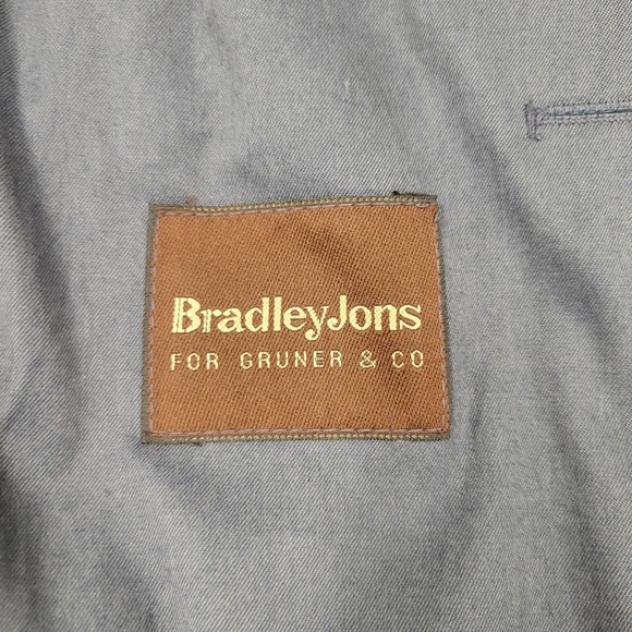 Bradley Jons for Gruner & Co gray trench coat w/ liner size R42 - Picture 8 of 9